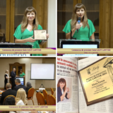 Av. Elena Grecu la Gala LADY LAWYER 2026, unde a primit Premiul de Excelenta pentru Dreptul Muncii.